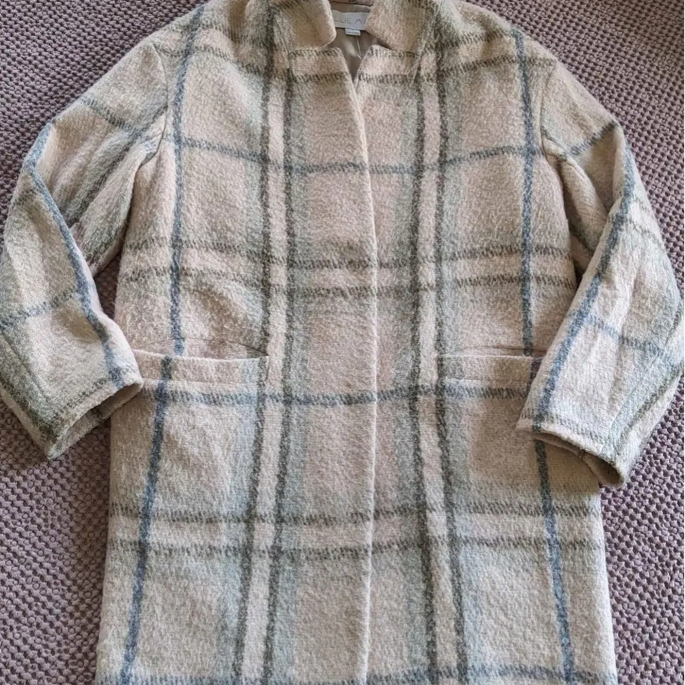 Ellie Mae Pink Plaid Women's Coat sz 2 small/medium